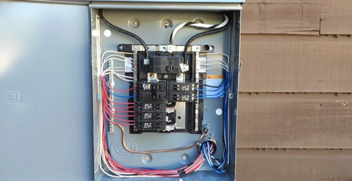 electrical panel upgrade service featuring newly installed electrical panel wired by licensed electricians in Sacramento, CA