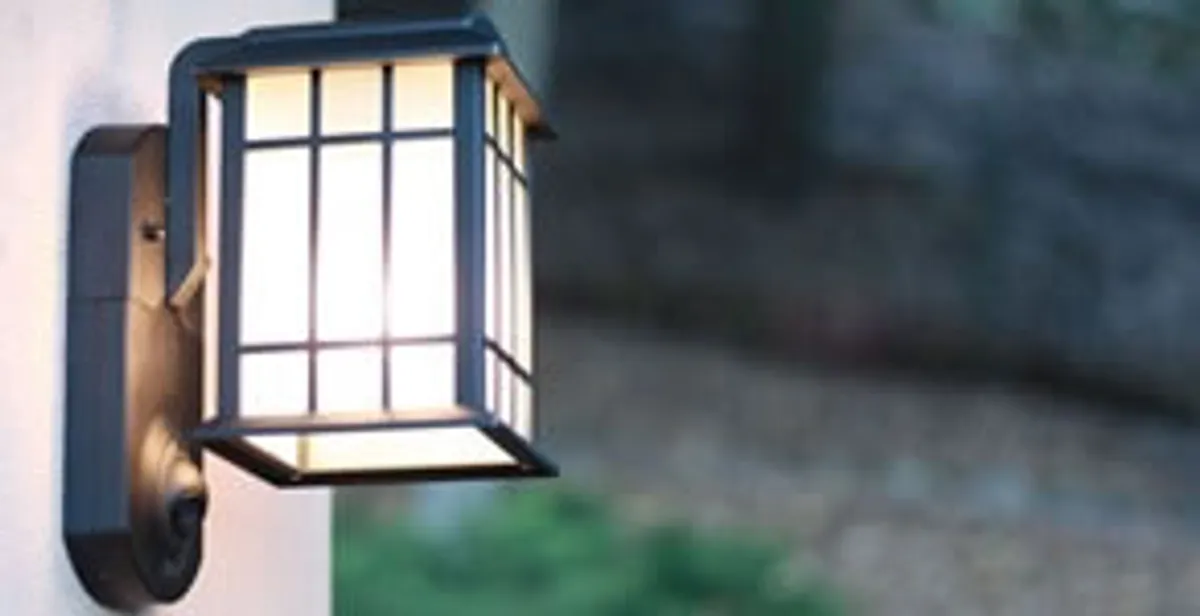 security light installation services with professionally mounted exterior wall light in Sacramento, CA