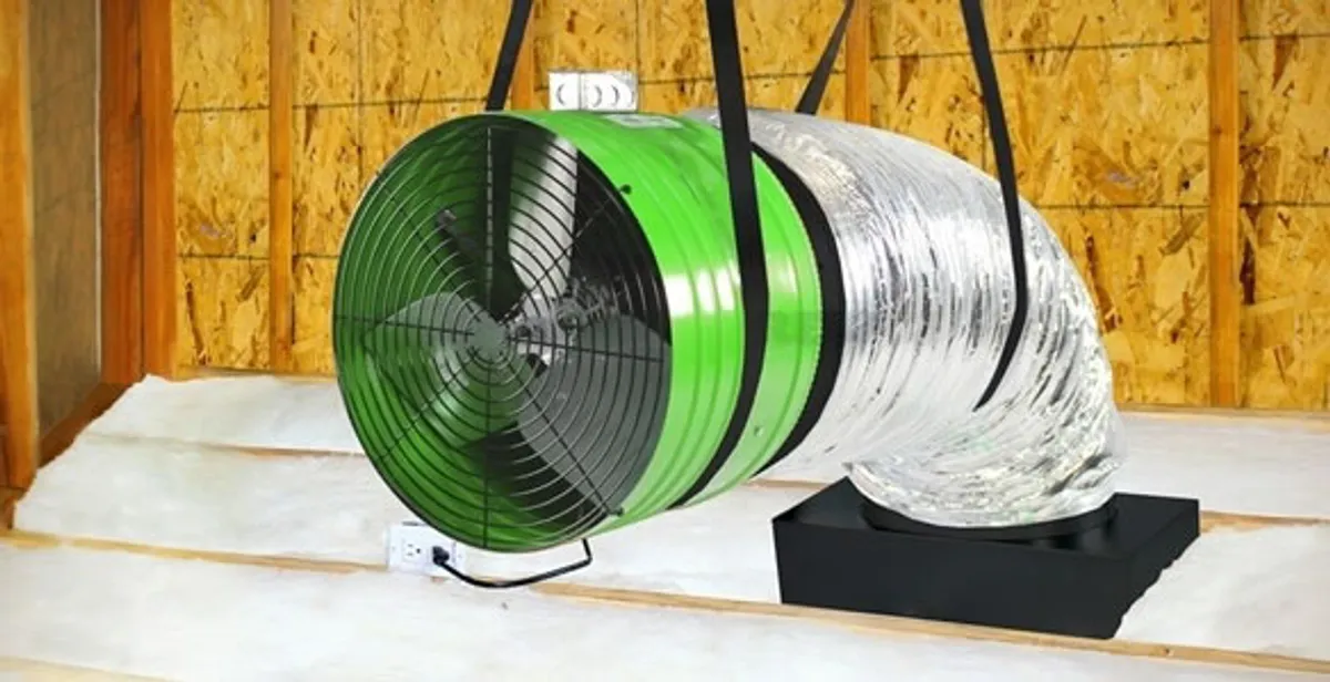 whole house fan installation services with professionally mounted ventilation fan system in Sacramento, CA